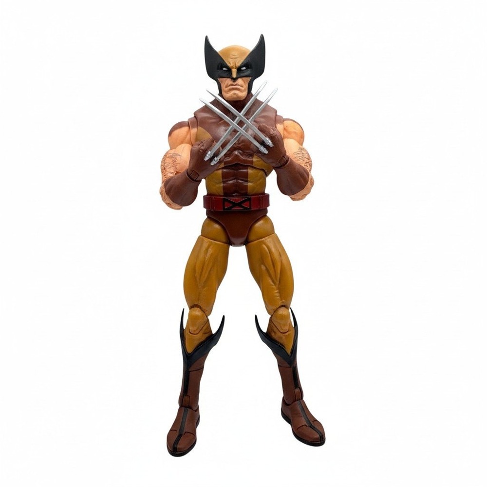 Marvel Legends Wolverine Action Figure Brown Tan Costume X-Men Logan 6 Inch